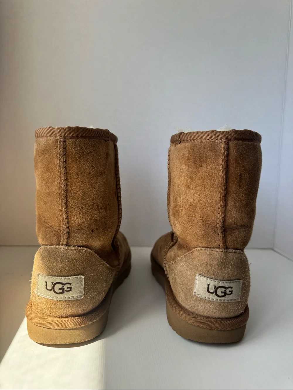 Uggs Chestnut Suede Lined Short Boots